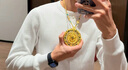 寶慶銀樓  黃金吊墜男女款足金福字福祿寶葫蘆吊墜轉(zhuǎn)運珠節(jié)日禮物送女友 福字葫蘆吊墜 約1.2g 曬單實拍圖