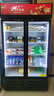 新飛（frestec）展示柜冷藏保鮮柜酒水飲料冰柜雙開(kāi)門冷藏柜酒店冷藏保鮮柜超市直冷玻璃門風(fēng)冷無(wú)霜冰箱立式冷柜 小雙門黑紅588L【直冷省電】【店長(zhǎng)推薦】 曬單實(shí)拍圖