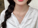 Cindy Kelly999純銀項鏈女高級感輕奢實用鎖骨鏈送老婆結(jié)婚紀念生日禮物女生 蝶夢項鏈 曬單實拍圖