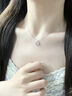 中國黃金（CHINA GOLD）藍桉與鳥S925銀項鏈女生新款銀飾吊墜七夕情人節(jié)禮物送女朋友老婆 （刻字/代寫賀卡）藍桉與鳥項鏈【中金禮盒】 曬單實拍圖