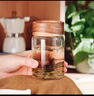 格娜斯高硼硅玻璃杯高顏值喝水杯耐高溫泡茶杯小號(hào)豆?jié){杯咖啡杯子帶蓋 曬單實(shí)拍圖