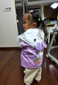G.DUCKKIDS童裝女童外套春秋季新款一歲寶寶衣服小童女孩兔子夾克衫休閑裝 粉色【0479】 110 (建議身高100-110cm 4-5歲) 曬單實(shí)拍圖