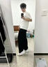 夏季薄款褲子男休閑褲男速干褲寬松直筒褲經(jīng)典百搭時尚闊腿長褲男 0755-645束腳黑色 （清倉撿漏款） M （建議80-100斤以內(nèi)） 曬單實拍圖