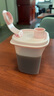 特百惠（Tupperware）迷你纖巧壺自制果飲男女學(xué)生夏季冷水壺飲料水杯子 甜蜜粉350ml 曬單實(shí)拍圖
