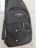樂(lè )卡利新款胸包男女單肩包休閑斜挎包多功能戶(hù)外運動(dòng)背包潮流時(shí)尚小挎包 橫拉黑色斜挎包 曬單實(shí)拍圖