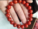 石玥珠寶收藏級10-11mm涼山南紅瑪瑙手串轉(zhuǎn)運(yùn)珠手鏈男女士款 水晶瑪瑙 曬單實(shí)拍圖