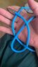 艾昊者鋅合金發(fā)光極客PD快充數(shù)據(jù)線適用蘋果iPhone14/13/12pro/iPad11Pro加長(zhǎng)TypeC轉(zhuǎn)Lighting手機(jī)充電線 平果PD快充線【藍(lán)色】鋅合金帶燈機(jī)甲線 2米 曬單實(shí)拍圖