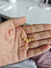 周大福丁香花黃金項(xiàng)鏈女套鏈一體婚嫁(工費(fèi):320計價)EOF850 40cm 足金 約5.90g 曬單實(shí)拍圖