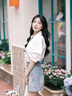 唐菓蜜連衣裙女夏季2025新款女裝韓版時尚百搭氣質(zhì)小個子顯瘦通勤套裝裙 白色上衣+牛仔裙子 M 曬單實拍圖