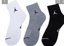 耐克（NIKE）男襪女襪 25新款Air Jordan休閑襪舒適透氣籃球襪子筒襪 三雙裝 DX9655-911/熱售/三雙裝 M/24-26厘米/38-42碼 曬單實(shí)拍圖