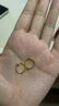 周六福5G黃金耳環(huán)女簡(jiǎn)約足金耳飾生日禮物計(jì)價(jià)A0910234約0.79g一對(duì) 曬單實(shí)拍圖