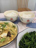 佩爾森（CERAMICS）小清新釉下彩陶瓷家用碗碟套裝2025新款高顏值吃飯碗面碗湯碗餐具 4.5寸碗4個裝 曬單實(shí)拍圖