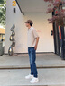 Calvin KleinJeans25春夏男士復(fù)古休閑通勤ck微彈合體楔形錐形牛仔褲4RAB701 UL7-牛仔淺藍(lán) 30 曬單實拍圖