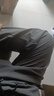 回力休閑褲男士夏季新款涼感透氣冰感空調(diào)小直腳褲輕薄吸濕黑色百搭 灰#HL純色 XL 曬單實(shí)拍圖