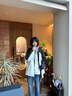 波司登（BOSIDENG）25新【疊變】機能沖鋒衣鵝絨服女短款三合一防護外套B250331302 月光白/黑色 M 165/88A 體重約110-120斤 曬單實(shí)拍圖