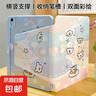 適用ipad10保護(hù)殼air567ipadpro保護(hù)套9代10.2防彎卡通可愛帶筆槽全包mini67ipad11平板保護(hù)殼 彩虹狗【075】橫豎支撐丨雙面打圖 iPad Air3(10.5英寸) 曬單實(shí)拍圖