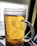 雅集豪飲杯玻璃杯辦公室 耐熱大容量水杯 男士帶蓋泡茶杯子850ml 曬單實(shí)拍圖