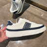 卡賓男鞋夏季新款輕奢皮面鞋子男百搭輕便休閑板鞋時尚撞色設(shè)計(jì)潮鞋男 深藍(lán) 41 【標(biāo)準(zhǔn)皮鞋尺碼】 曬單實(shí)拍圖