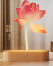 般若波羅蜜多心經(jīng)桌面擺件裝飾字畫(huà)蓮花擺臺(tái)禪意小夜燈佛系禮物 金色心經(jīng) 【發(fā)光底座+禮盒裝】 曬單實(shí)拍圖