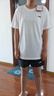 李寧運動(dòng)服套裝女羽毛球服夏季短袖透氣T恤女士休閑跑步速干短褲薄款 白色運動(dòng)套裝【速干透氣】 S（適合90-110斤） 曬單實(shí)拍圖