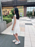 G.DUCKKIDS小黃鴨女童連衣裙夏季2025新款兒童洋氣polo裙夏裝大童女孩運動裙 白色 150 cm 曬單實拍圖