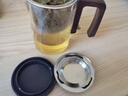 羽璃2025新款飄逸杯茶壺茶水分離耐熱玻璃內(nèi)膽磁吸懶人泡茶沖茶器茶具 小號(hào)木紋把 520ml 曬單實(shí)拍圖