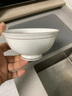 陶相惠 陶瓷飯碗4.5英寸湯碗家用餐具骨瓷防燙高腳米飯碗10只套裝微波爐 曬單實拍圖