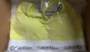 Calvin Klein內(nèi)衣【七夕禮盒明星同款摩登引力帶】女ck輕運動美背文胸QF3785AD SLM-檸檬黃 S 推薦70A-75A 曬單實拍圖