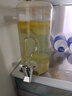 美之扣冷水壺帶龍頭大容量家用水果茶冷泡壺涼水壺果汁冰水飲料桶 奶油白丨夾縫冷水壺-4L 曬單實拍圖