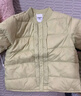 巴拉巴拉童裝寶寶羽絨服保暖嬰兒外套兒童冬季兩件套萌趣男童女童 軍綠40610 120 外套充絨45g+馬甲充絨27g 曬單實(shí)拍圖