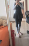 梵迪拉（F.DYRAA）游泳衣女分體防曬長(zhǎng)袖長(zhǎng)褲潛水泡溫泉女士泳裝五件套14011灰色2XL 曬單實(shí)拍圖