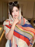 時(shí)島民族風(fēng)披肩女薄款外搭氣質(zhì)2025年新款夏天披肩防曬絲巾披肩高級(jí)感 【彩云之南】 90*180cm 曬單實(shí)拍圖