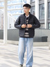 波司登（BOSIDENG）25年新款輕薄羽絨服男短款90絨三防面料保暖內(nèi)膽外套B250131005 黑色8056-極簡風(fēng) L 180/100A 體重約140-155斤 曬單實拍圖
