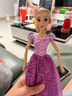 迪士尼（Disney）經(jīng)典公主艾莎安娜貝兒手辦女孩玩具洋娃娃玩偶兒童生日禮物 長(zhǎng)發(fā)公主 17cm 曬單實(shí)拍圖