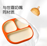 世喜嬰兒餐盤分格帶吸盤 寶寶訓(xùn)練彎彎輔食勺學(xué)吃飯叉子 兒童餐具套裝 曬單實(shí)拍圖
