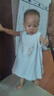 巴帝巴帝夏季嬰幼兒連衣裙子女童寶寶公主裙背心沙灘裙 米白 小兔花叢 90 曬單實(shí)拍圖