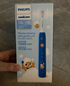 飛利浦（PHILIPS）兒童電動牙刷 送男孩女孩生日禮物 適用4-6-12歲 聲波震動 2種模式 自帶2支刷頭粉HX2432/02 曬單實拍圖