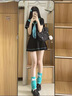 帶寶樂初音未來cos服全套jk兩件套裝cosplay卡通動漫周邊二次元服裝可愛 上衣+百褶裙【領(lǐng)巾環(huán)扣】 M 曬單實拍圖