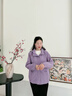 俞兆林媽媽裝外套洋氣夾克2025新款中老年女裝風(fēng)衣女春秋連帽大碼上衣服 卡其色 XL  【建議105斤以內(nèi)】 曬單實拍圖