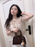 CinvaiKrose【趙昭儀同款】包包女包2025新款保齡球斜挎包生日七夕情人節(jié)禮物 咖啡色【送女友老婆女生禮物走心】 曬單實拍圖