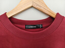 立蒙（LIMENG）日系寬松衛衣男春秋款圓領(lǐng)套頭打底衫長(cháng)袖潮外套 酒紅 3XL  曬單實(shí)拍圖