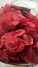 懷音仿真玫瑰假花瓣免搓表白求婚浪漫床上撒花婚房婚禮布置結婚裝飾用 酒紅色(壓縮一千片) 曬單實(shí)拍圖