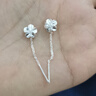 彩萊婭999純銀梔子花耳線女小眾養(yǎng)耳洞花朵流蘇耳釘女士足銀耳墜耳環(huán)女 999足銀梔子花耳線 純銀s999材質(zhì) 曬單實(shí)拍圖