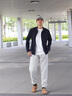 GAP男裝2025秋季新款抓絨松緊腰針織束腳褲運(yùn)動(dòng)褲休閑長褲500382 曬單實(shí)拍圖