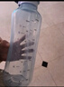 特百惠（Tupperware）水力瓶1.2L超大容量夏季戶外運(yùn)動(dòng)水杯子帶吸管便攜冷水壺馬卡藍(lán) 曬單實(shí)拍圖
