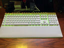 雷蛇（Razer）黑寡婦蜘蛛V4專業(yè)版 機(jī)械鍵盤 游戲鍵盤 RGB背光 游戲電競 綠軸 帶RGB腕托 白色 曬單實(shí)拍圖