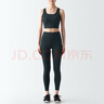 無印良品（MUJI） Walker 女式 易干 背心式文胸 內(nèi)衣 BIH03A3S 黑色 M /B70 曬單實拍圖