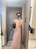 衣典零一（LEDIALYI）粉色薄紗連衣裙女2025新款夏季穿搭法式溫柔風絕美超仙仙女裙長裙 紫粉色 S （建議105斤內(nèi)） 曬單實拍圖