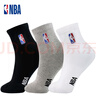 NBA襪子男襪夏休閑運(yùn)動襪籃球襪子男士中筒襪棉襪商務(wù)白襪子吸汗透氣 四季款（黑白灰） 3雙 均碼 （39-44碼） 曬單實(shí)拍圖