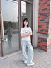 艾卡諾 I.KARNOW女童夏裝2025新款套裝兒童夏季洋氣時(shí)髦短袖中大童夏天超好看穿搭 13181藍(lán)+19060白色【牛仔褲套裝】 150 曬單實(shí)拍圖